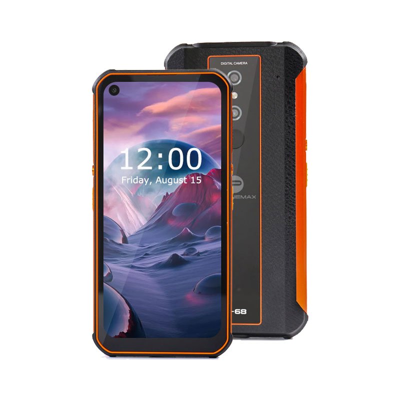 Brand Phonemax IP68 durable rugged phone 6.35" full screen big battery android 10 mobile phone for hikers workers
